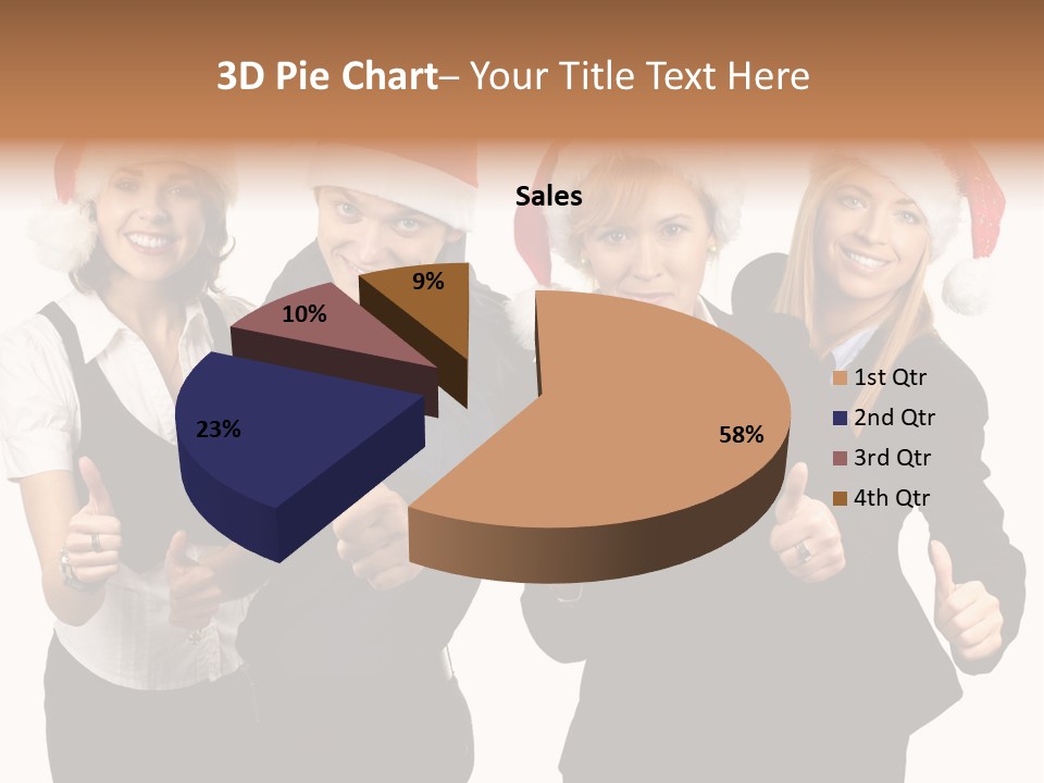 Man Isolated Female PowerPoint Template