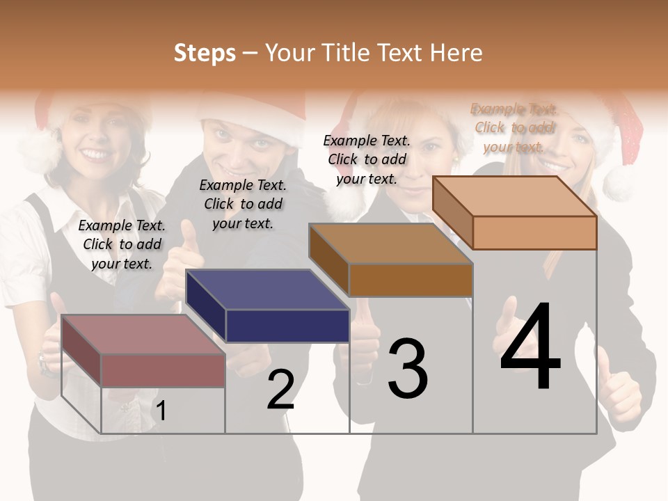 Man Isolated Female PowerPoint Template