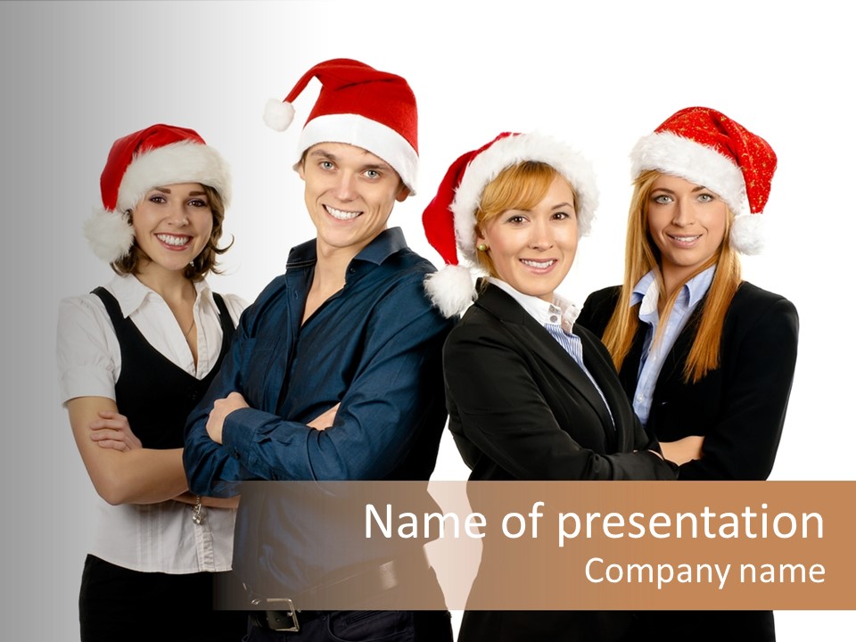 Team Attractive Teamwork PowerPoint Template