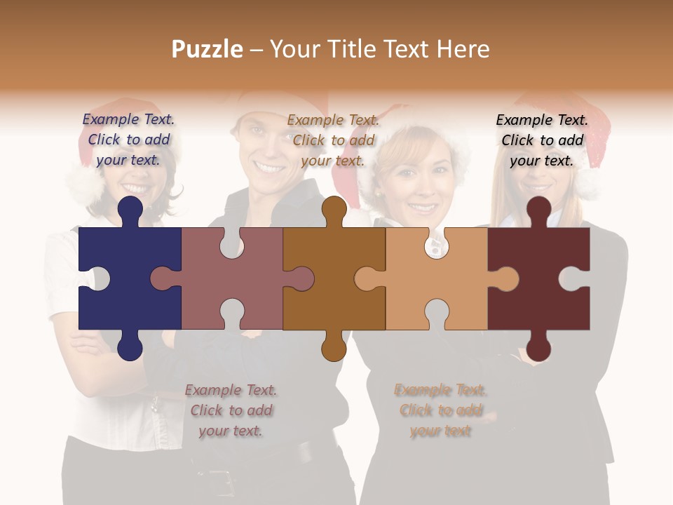 Team Attractive Teamwork PowerPoint Template