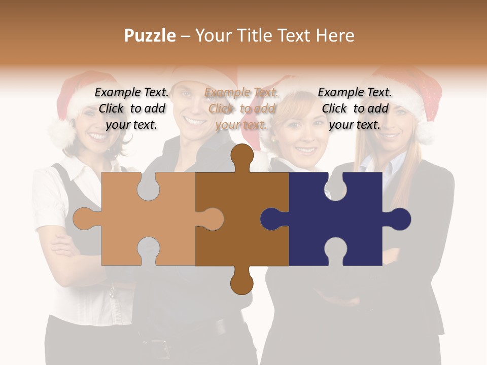 Team Attractive Teamwork PowerPoint Template