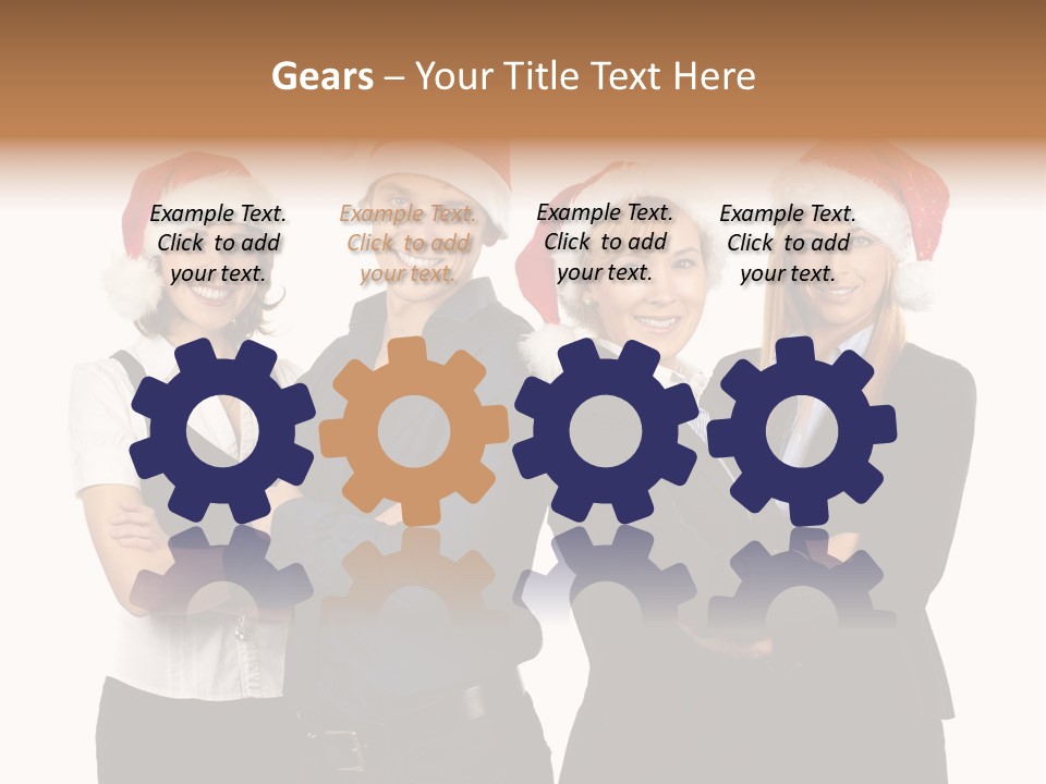 Team Attractive Teamwork PowerPoint Template