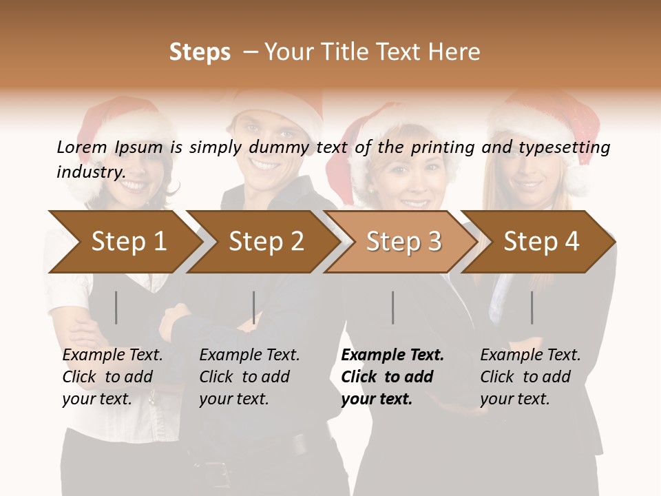 Team Attractive Teamwork PowerPoint Template