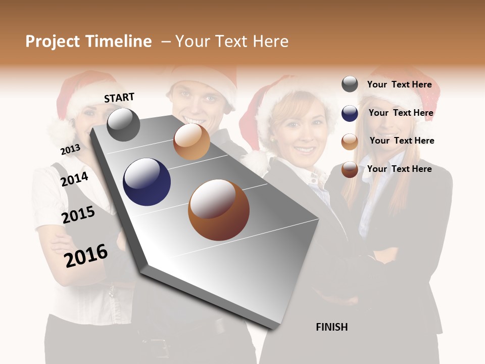 Team Attractive Teamwork PowerPoint Template