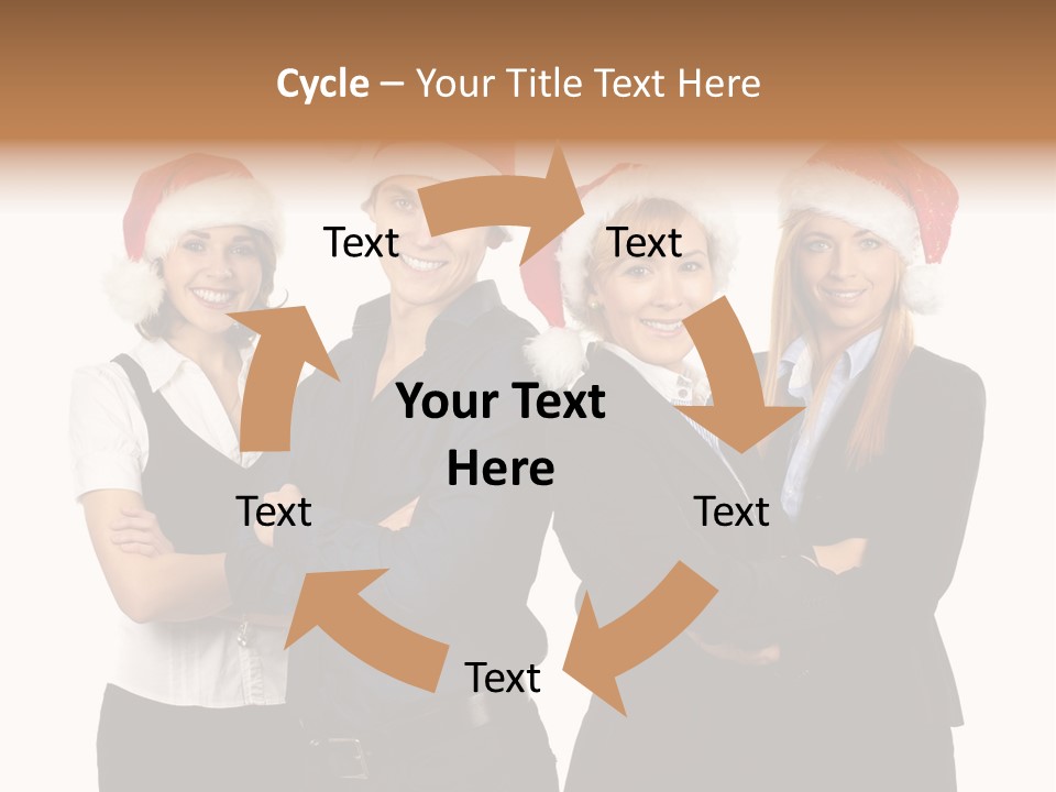 Team Attractive Teamwork PowerPoint Template