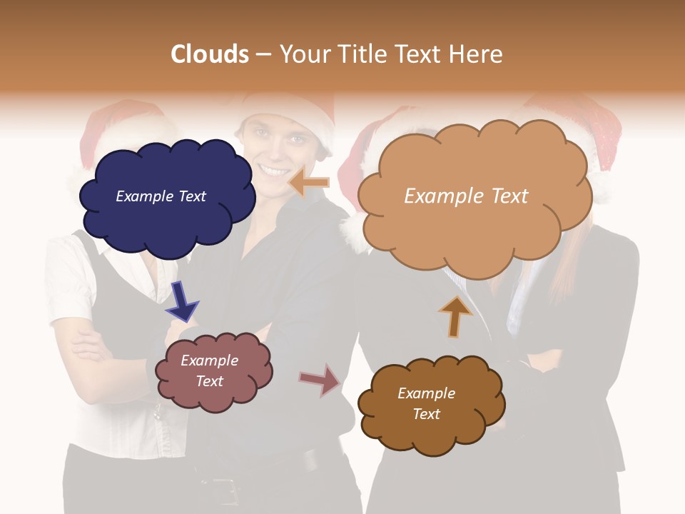 Team Attractive Teamwork PowerPoint Template