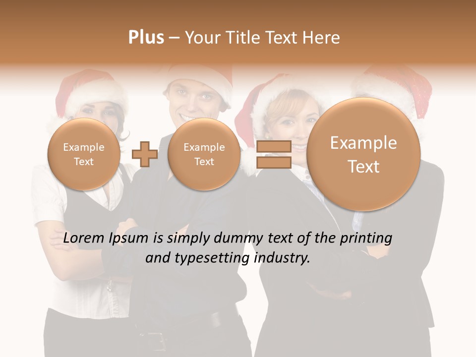 Team Attractive Teamwork PowerPoint Template