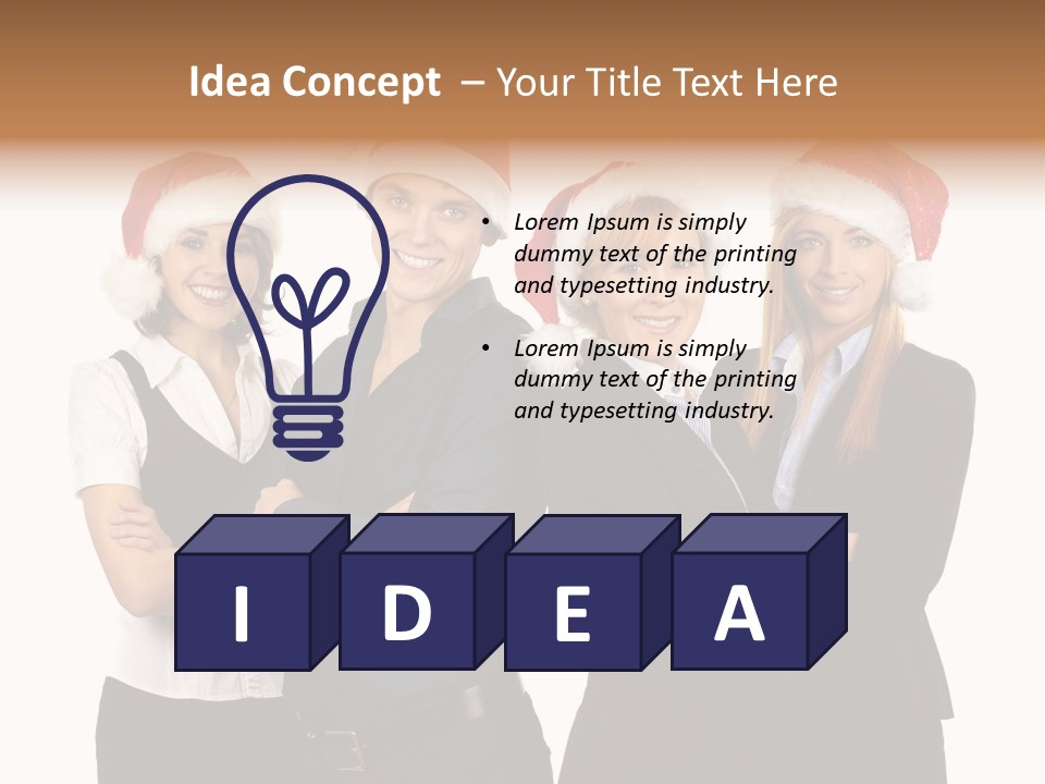 Team Attractive Teamwork PowerPoint Template