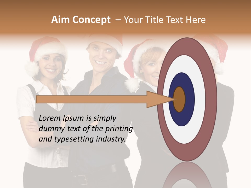 Team Attractive Teamwork PowerPoint Template