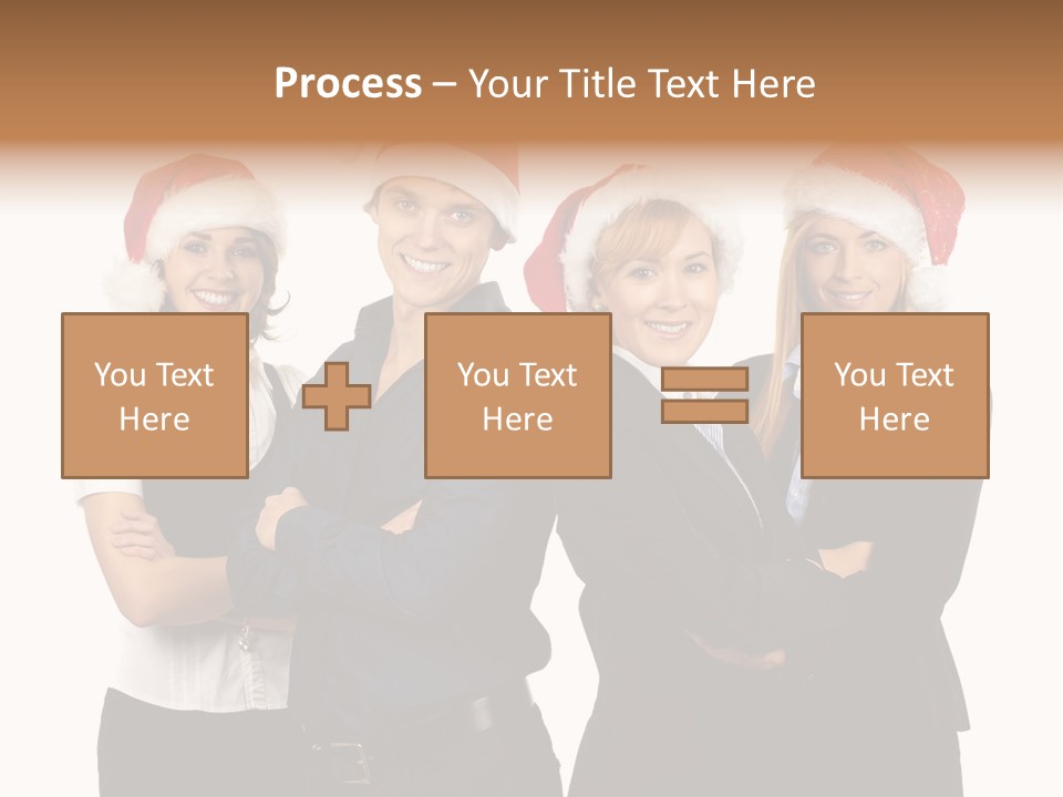 Team Attractive Teamwork PowerPoint Template