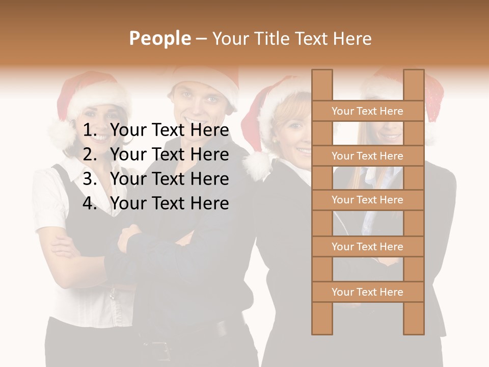 Team Attractive Teamwork PowerPoint Template