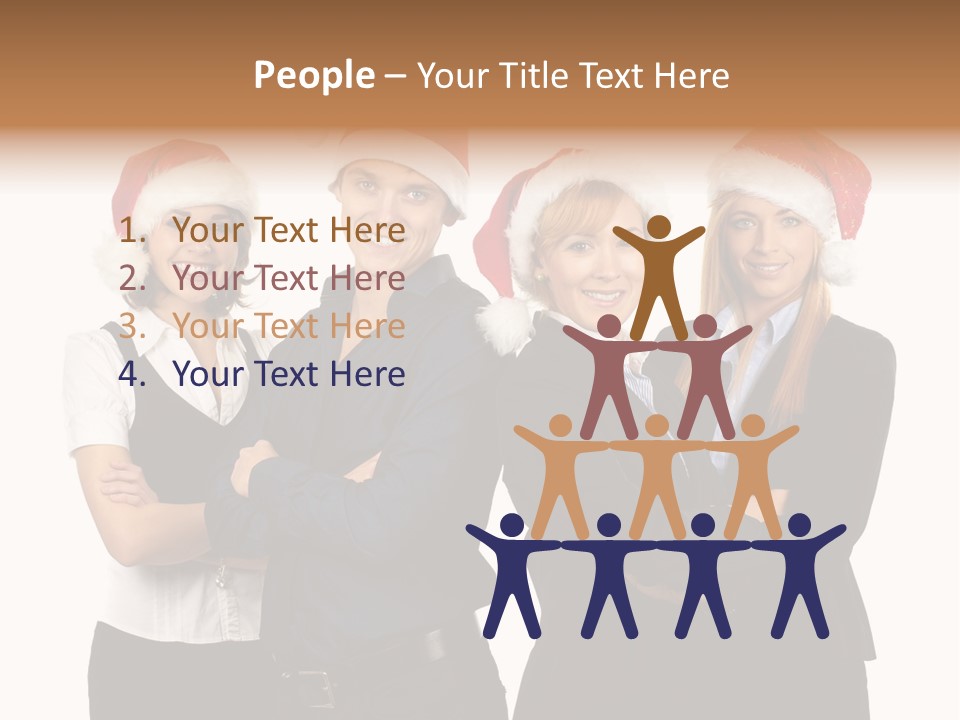 Team Attractive Teamwork PowerPoint Template