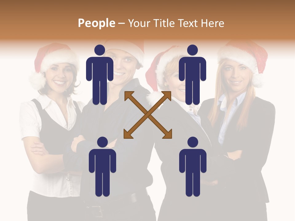 Team Attractive Teamwork PowerPoint Template