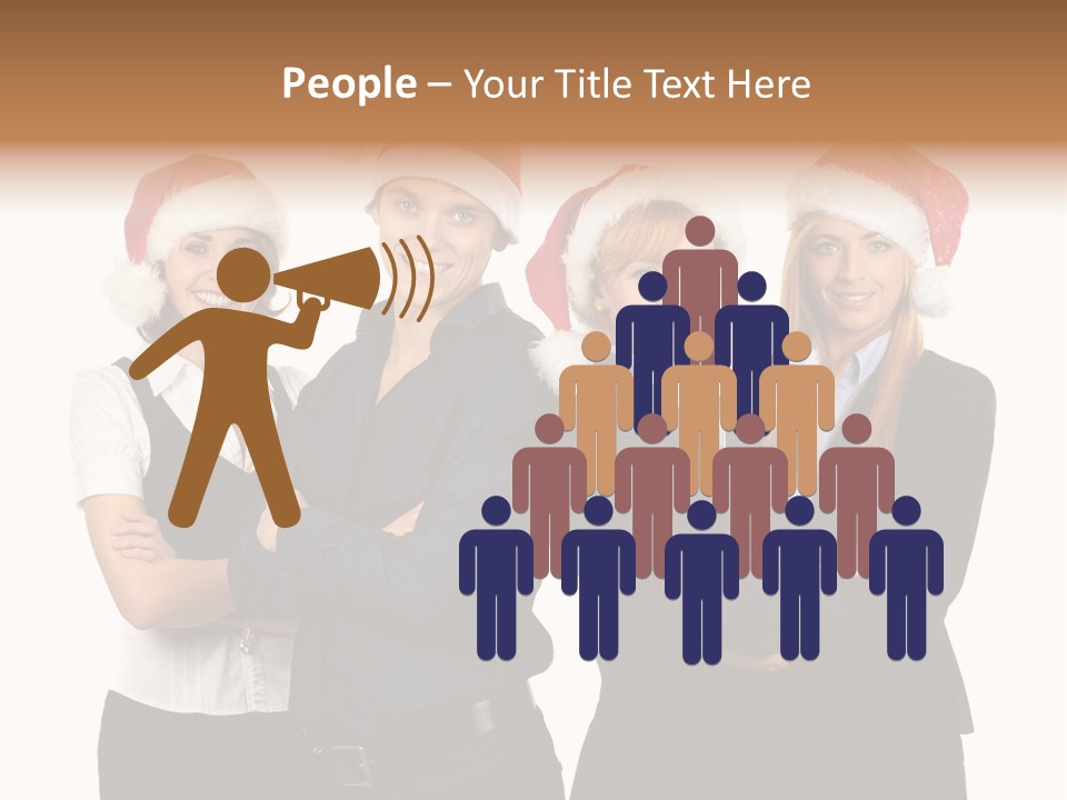 Team Attractive Teamwork PowerPoint Template