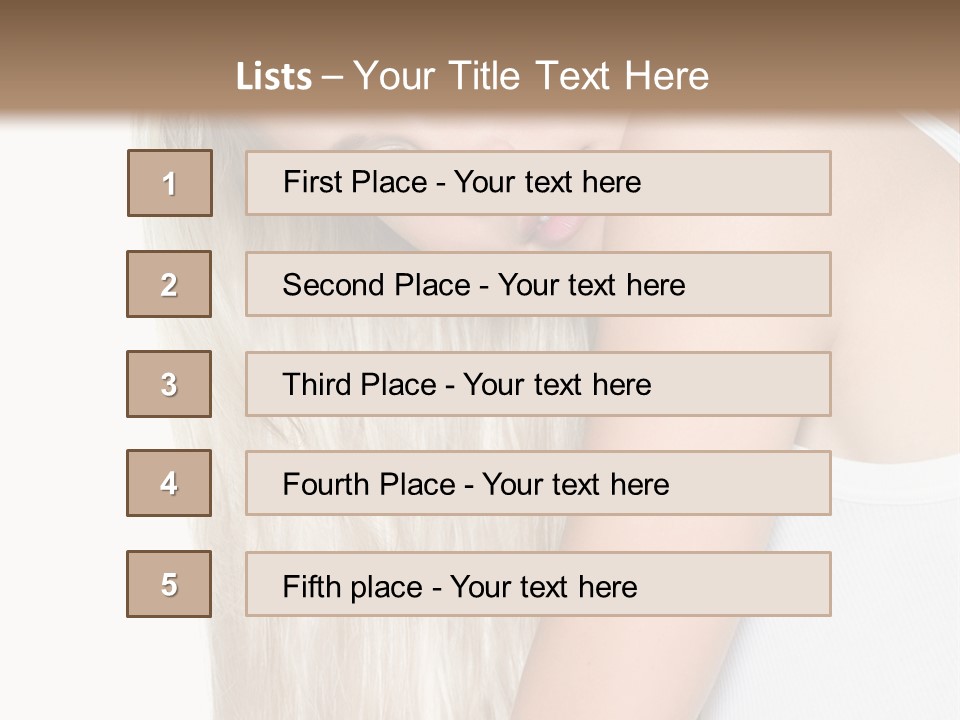 Fashion Looking Beauty PowerPoint Template