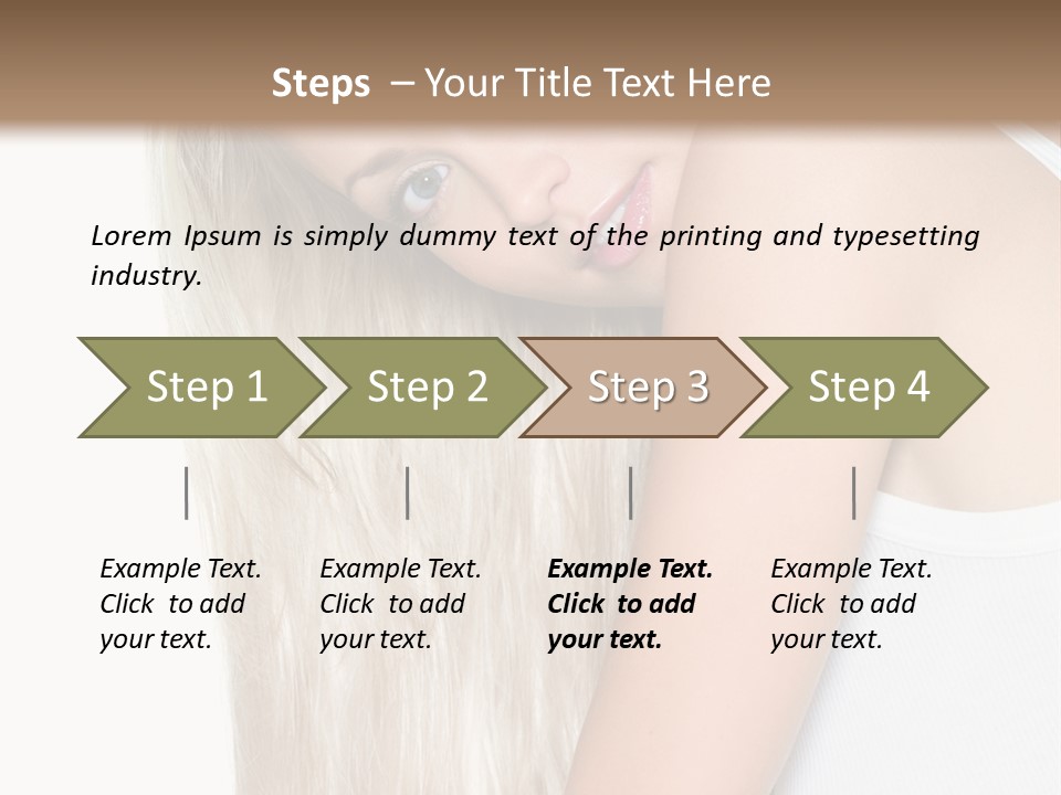 Fashion Looking Beauty PowerPoint Template