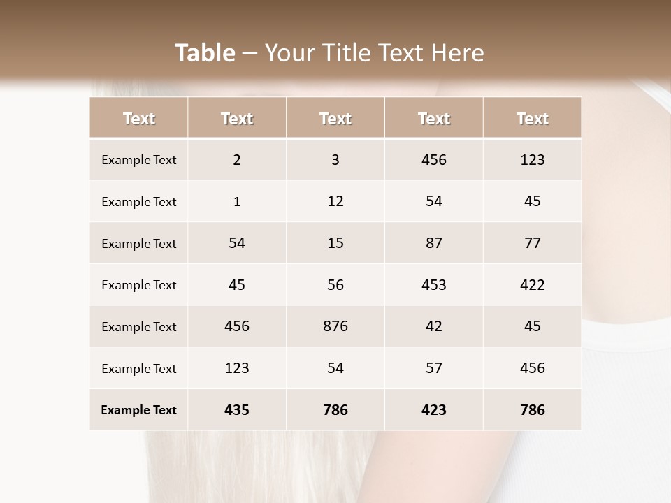 Fashion Looking Beauty PowerPoint Template