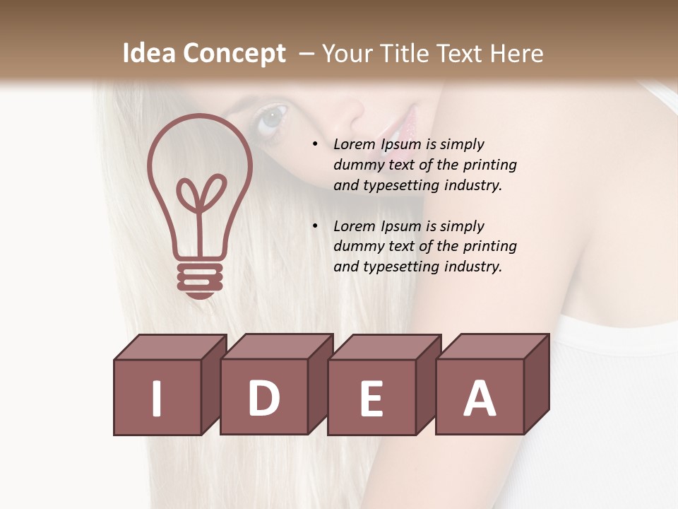 Fashion Looking Beauty PowerPoint Template