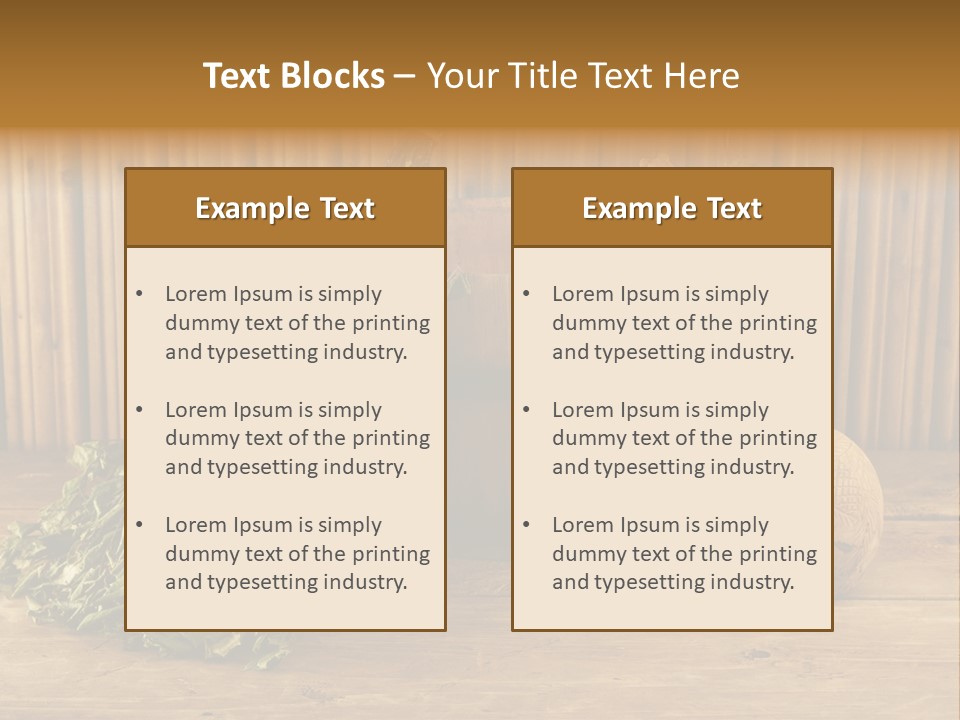Treat Warm Table PowerPoint Template