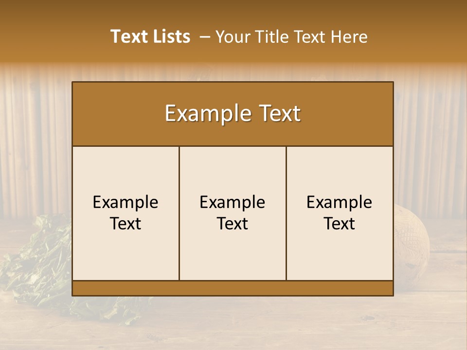 Treat Warm Table PowerPoint Template