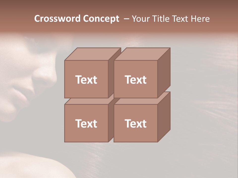Healthcare Naked Makeup PowerPoint Template
