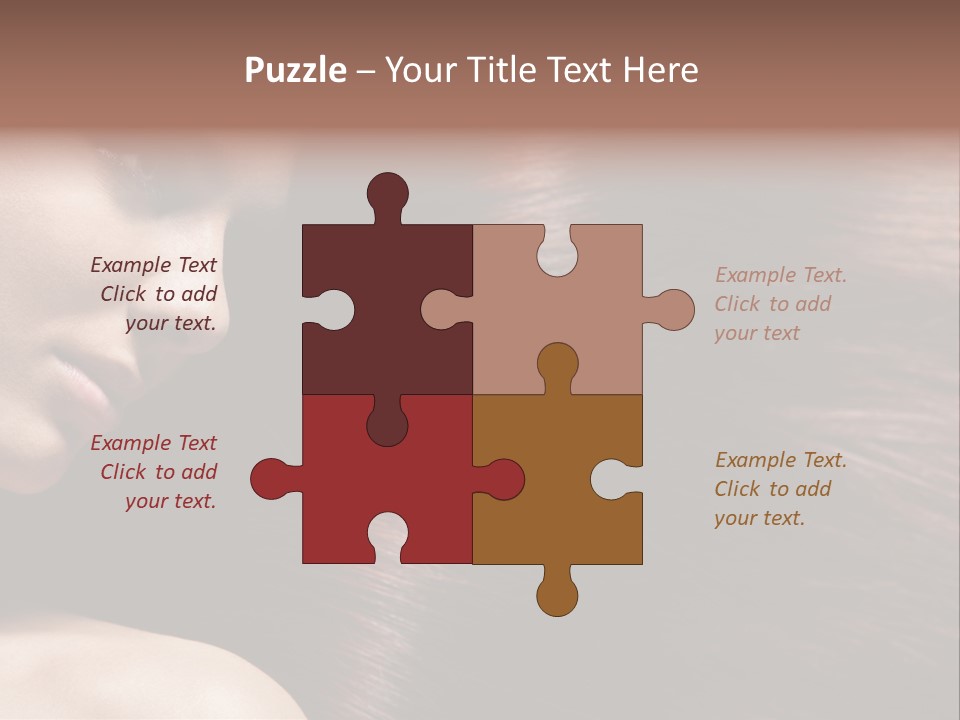 Healthcare Naked Makeup PowerPoint Template