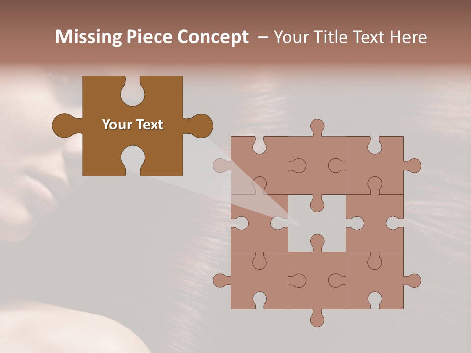 Healthcare Naked Makeup PowerPoint Template