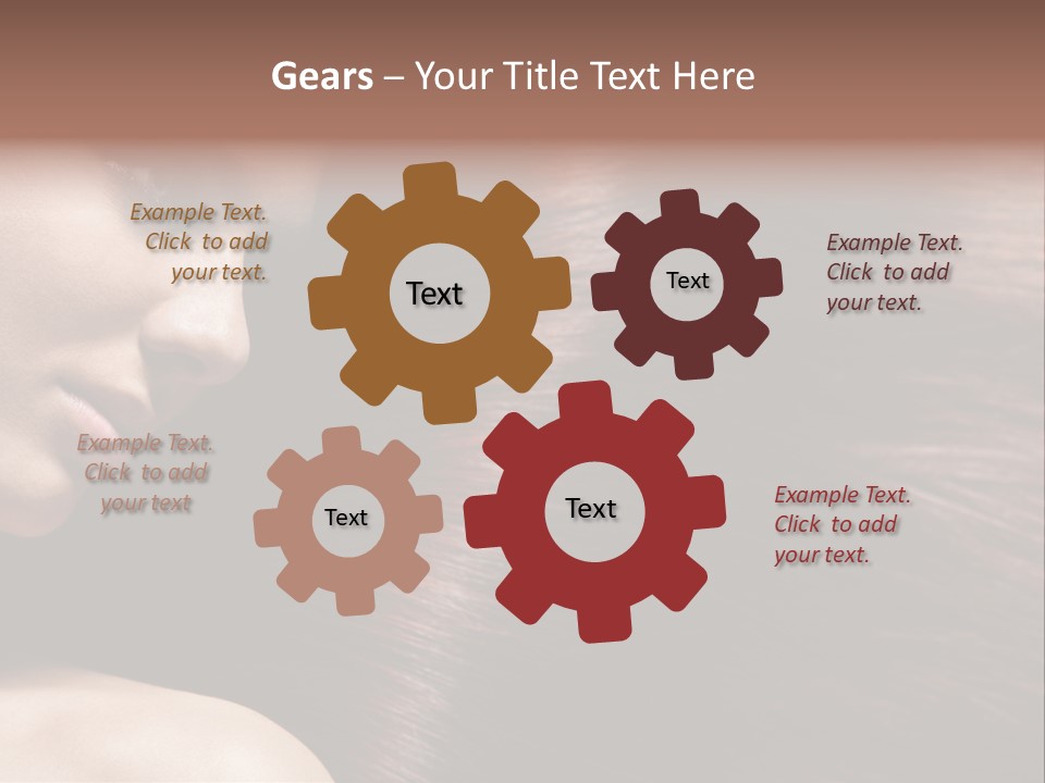 Healthcare Naked Makeup PowerPoint Template