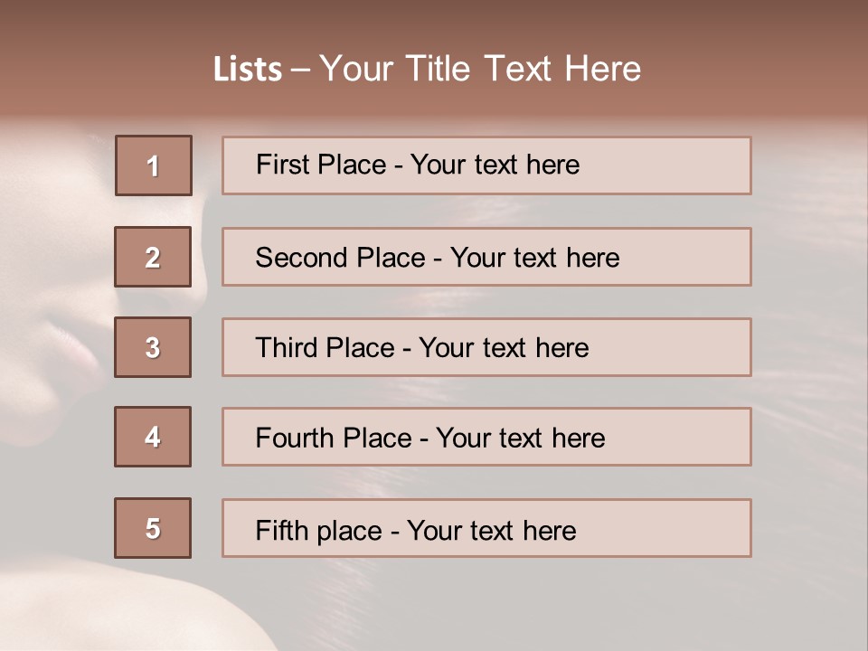 Healthcare Naked Makeup PowerPoint Template