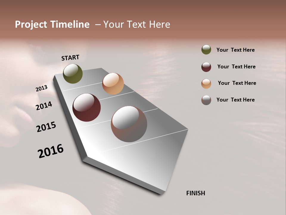 Healthcare Naked Makeup PowerPoint Template