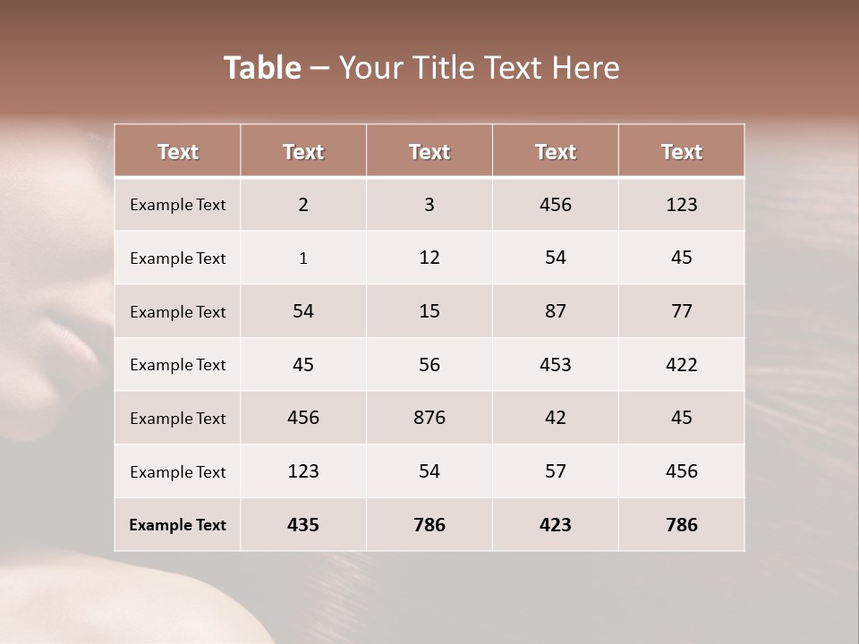 Healthcare Naked Makeup PowerPoint Template
