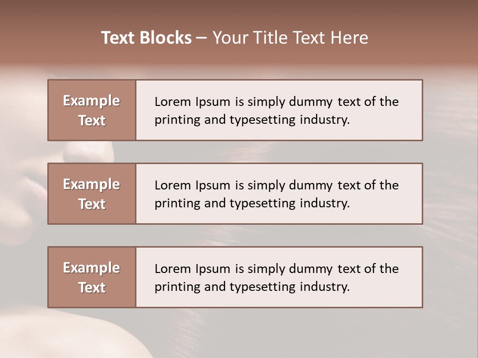 Healthcare Naked Makeup PowerPoint Template