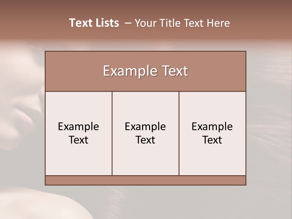 Healthcare Naked Makeup PowerPoint Template