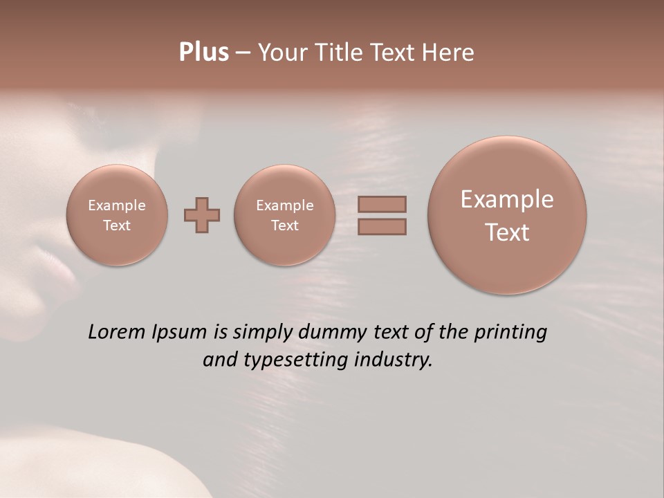 Healthcare Naked Makeup PowerPoint Template