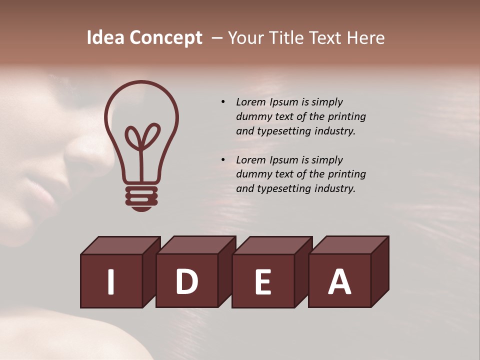 Healthcare Naked Makeup PowerPoint Template