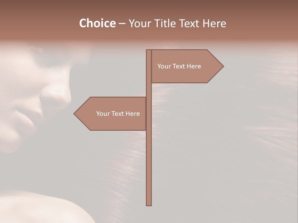 Healthcare Naked Makeup PowerPoint Template