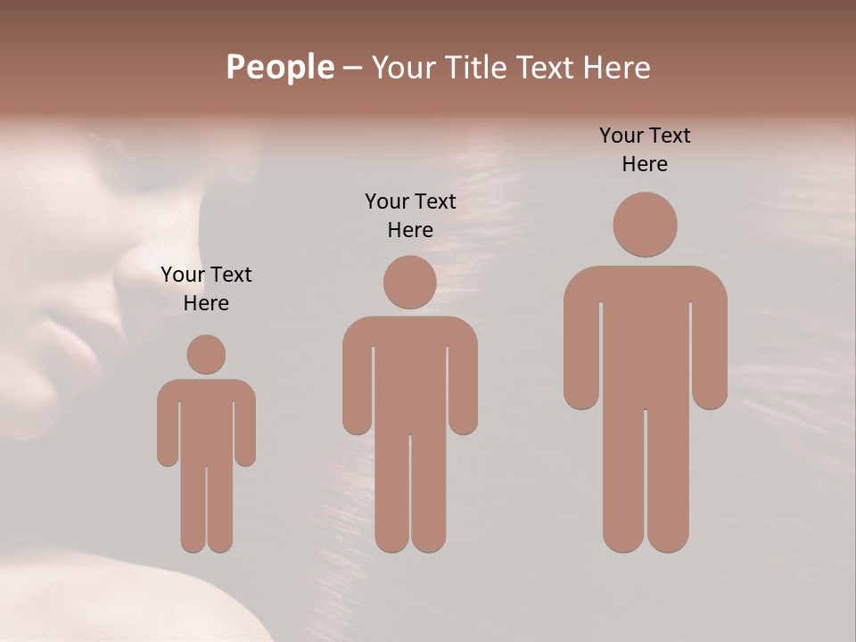 Healthcare Naked Makeup PowerPoint Template