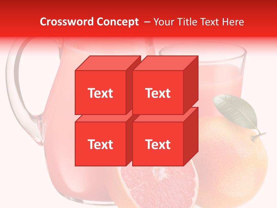 Glass Glassware Jug PowerPoint Template