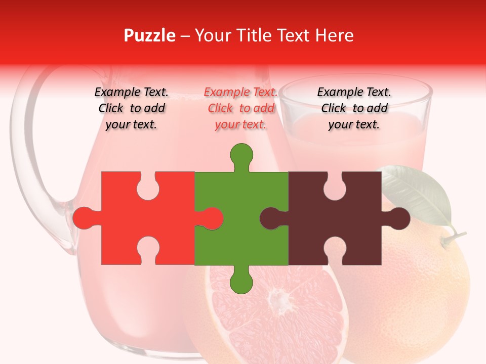 Glass Glassware Jug PowerPoint Template