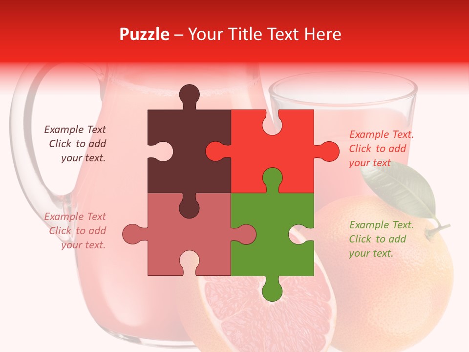 Glass Glassware Jug PowerPoint Template