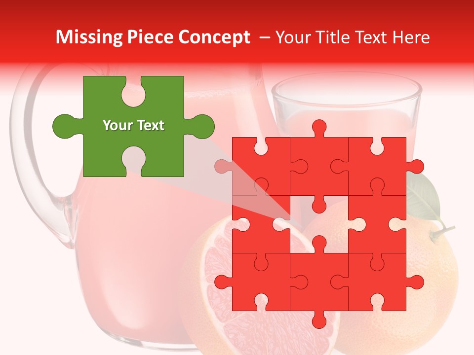 Glass Glassware Jug PowerPoint Template