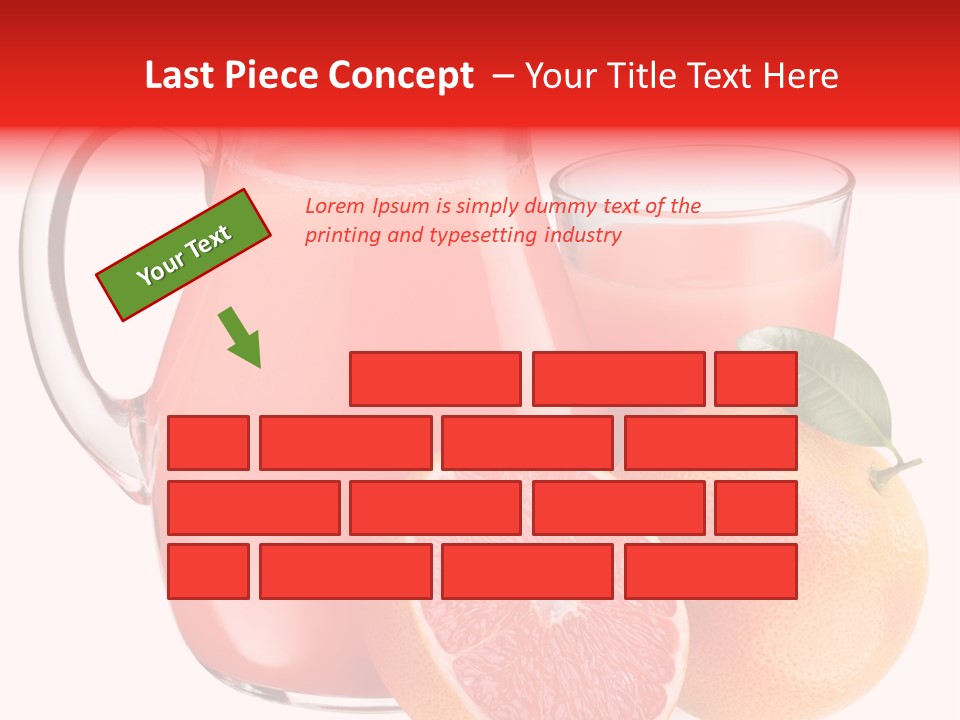 Glass Glassware Jug PowerPoint Template