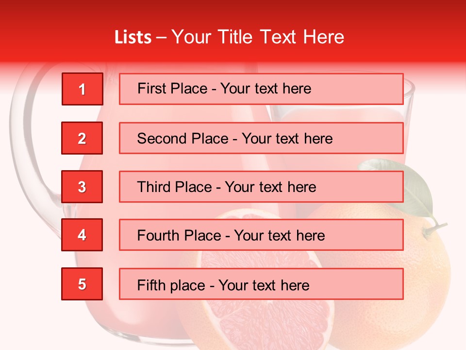 Glass Glassware Jug PowerPoint Template
