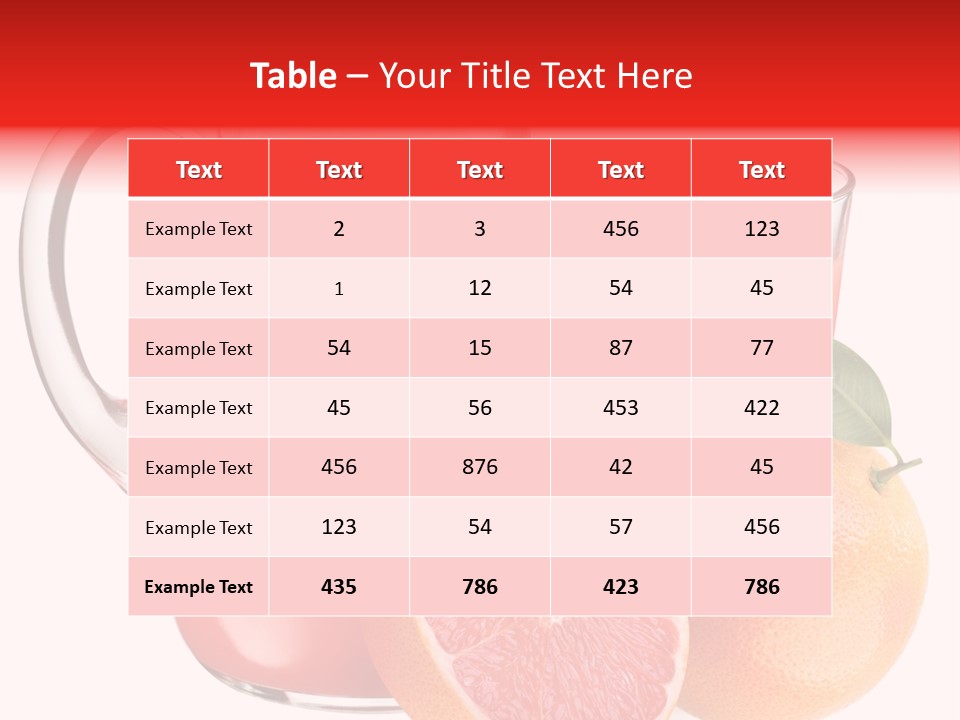 Glass Glassware Jug PowerPoint Template