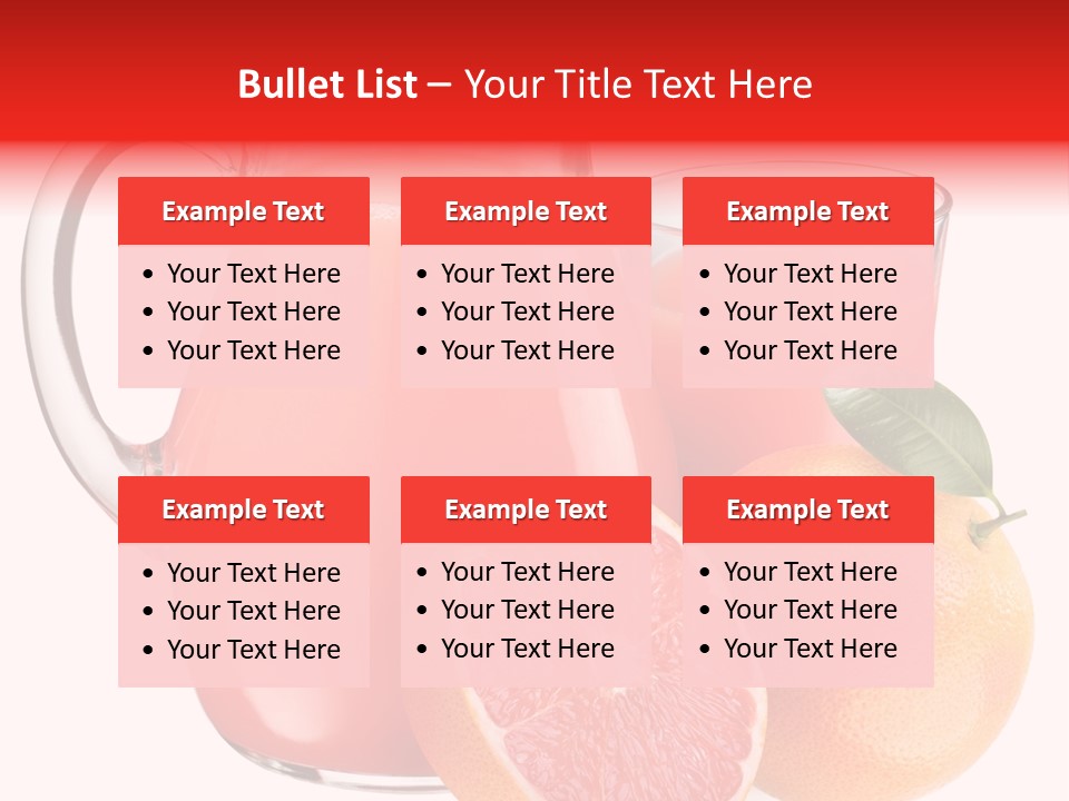 Glass Glassware Jug PowerPoint Template