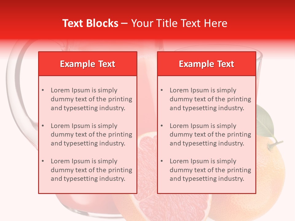 Glass Glassware Jug PowerPoint Template