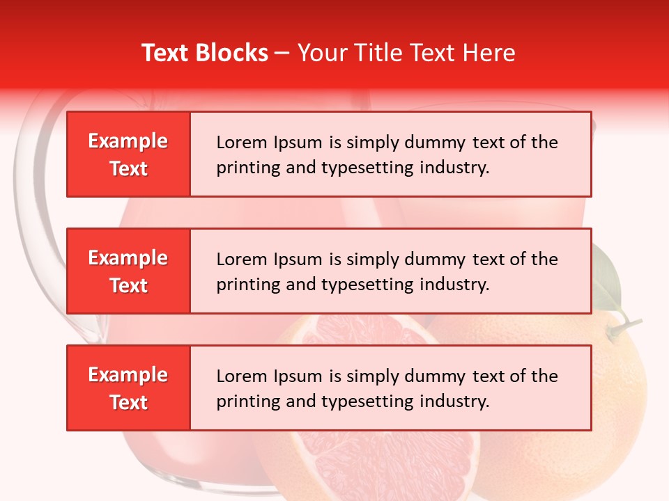 Glass Glassware Jug PowerPoint Template