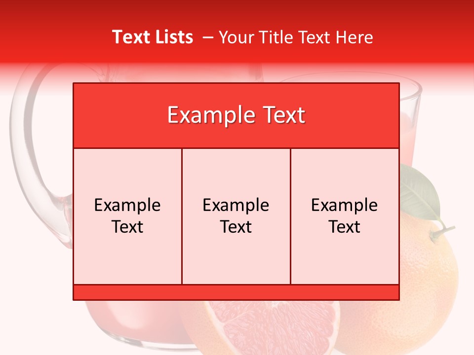 Glass Glassware Jug PowerPoint Template