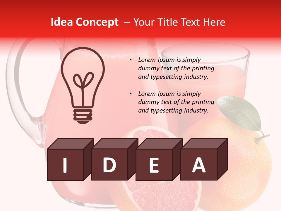 Glass Glassware Jug PowerPoint Template