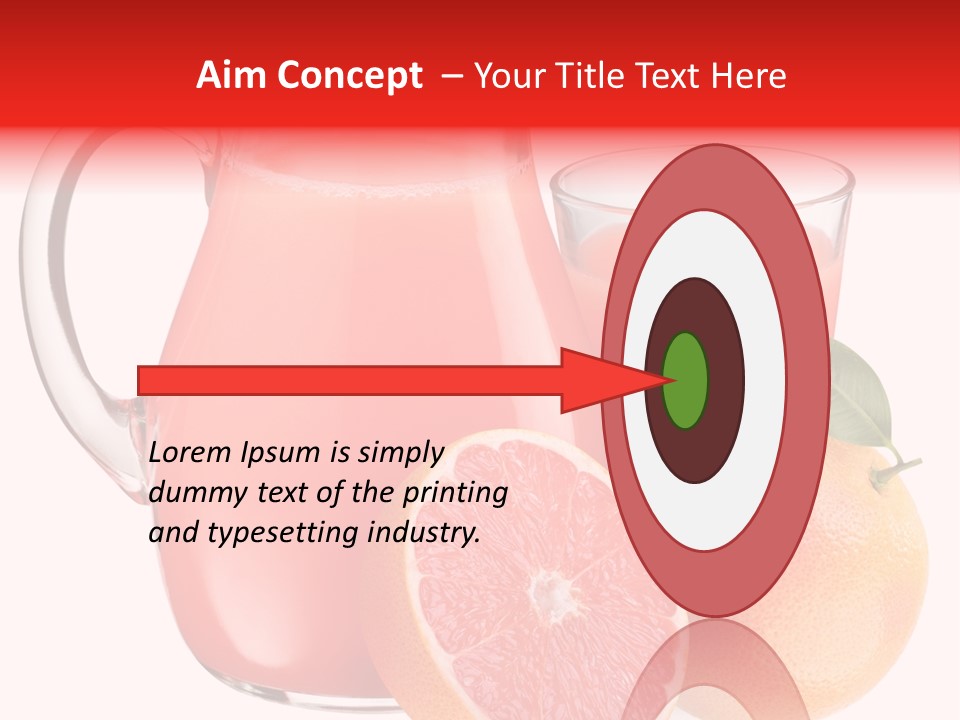 Glass Glassware Jug PowerPoint Template